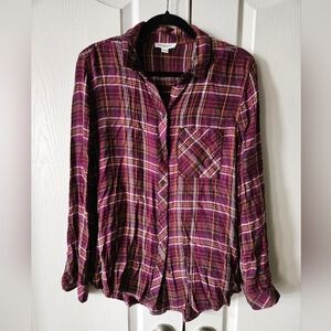 Beach Lunch Lounge plaid shirt, medium